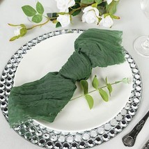 5 Moss Green Gauze Cheesecloth Cotton Dinner Napkins Party Table Decorations Gif - £11.59 GBP