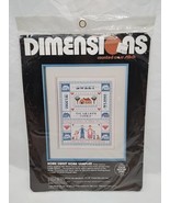 Dimensions Home Sweet Home Sampler Counted Cross Stitch 11&quot; X 14&quot; - £23.18 GBP