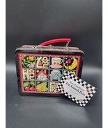 Vintage Mary Engelbreit Lunch Box Tin Checkered Red Cherries 1999 - $285.10 MXN