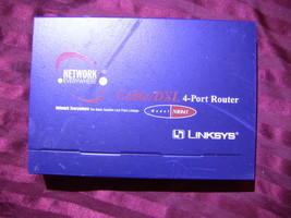 Linksys Network Everywhere NR041 Cable/DSL 4-Port Router Needs 5V Power ... - $10.00