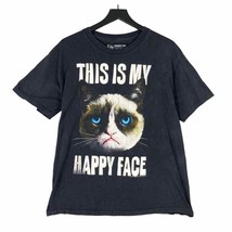 Grumpy Cat Shirt Men&#39;s L Tee Funny Grumpy Graphic Casual Wear Trendy Humor Top - £15.82 GBP