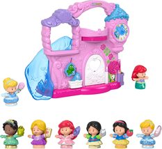 Fisher-Price Little People Toddler Toy Disney Princess Play &amp; Go Castle Portable - £26.86 GBP