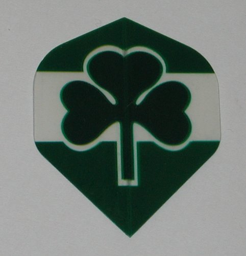 1 set (3 flights) - SHAMROCK IRISH IRELAND - Standard, Hard Poly flights... - $2.60