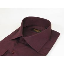 Men's Shirt Hankie CASILA Turkey Cotton Blend Long Sleeves 501770-16 Burgundy image 5