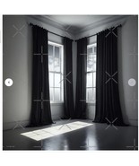 White Room With Black Curtains Poster - 33.1&quot; x 33.1&quot; - Semi Gloss - $40.10