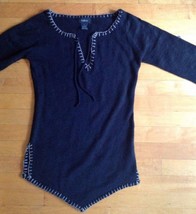 Kalico Women&#39;s Acrylic Brown V - Neck Sweater Size Large - $15.51