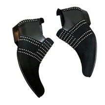 Anine Bing Low Charlie Suede Leather Studded Boot Women Size 37 - $327.25