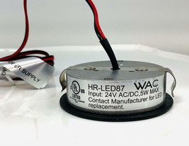WAC Lighting HR-LED87-BK LED Round Button Lights, 3000K in Black Finish - $53.35