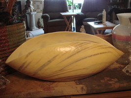Murano Large Folded Bowl Beige and Ivory Striato  - £239.68 GBP