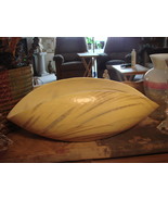 Murano Large Folded Bowl Beige and Ivory Striato  - £240.30 GBP