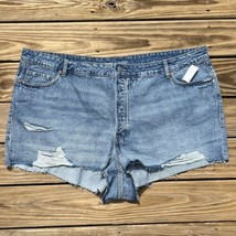 High Rise OG Straight Cut Off Denim Distressed Shorts Faded Old Navy Siz... - $17.10