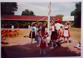 Vintage Bavarian Festival May Poll Dancers Frankenmuth Michigan 1992 - $1.99