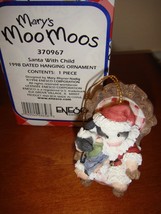 Mary&#39;s Moo Moos Santa With Child Dated 1998 Ornament, 370967 - £10.17 GBP