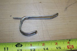 antique nickel/chrome  plate bathroom wire  utility hook - £6.77 GBP