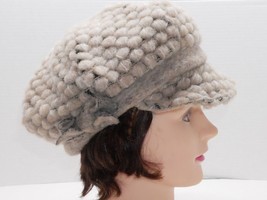Lafenice Florence Italy Women Wool Blend Newsboy Cap Hat With Front Brim Sz. S/M - £15.97 GBP