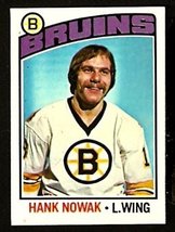 Boston Bruins Hank Nowak Rc Rookie Card 1976 Topps Hockey Card # 224 EM/NM - £0.57 GBP