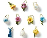 Lenox Floral Easter Spring Tree Ornaments Miniature Set 10 Bunny Egg Flo... - £66.34 GBP