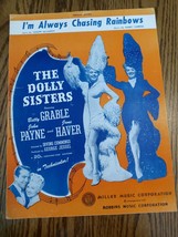 I&#39;m Always Chasing Rainbows, The Dolly Sisters 1918 sheet music - £23.79 GBP