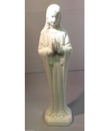 VTG White Porcelain Bisque Praying Madonna Figurine 10&quot; tall - £36.17 GBP