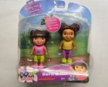 Dora Explorer &amp; Me Playtime Together 2 Pack 3&quot; Figures 2012 Fisher Price  - £18.18 GBP