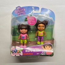 Dora Explorer &amp; Me Playtime Together 2 Pack 3&quot; Figures 2012 Fisher Price  - £18.19 GBP