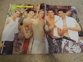 Take 5 O-town teen magazine poster clipping shirtless boys beach Popstar... - $5.00