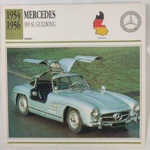 1954-1956 Mercedes -Benz 300 SL GULLWING Sports Car Photo Spec Sheet Info CARD - £1.63 GBP