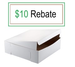 16&quot; x 16&quot; x 5&quot; White Cake  Bakery Box - 50 PACK Bundle BEST PRICE! FREE ... - $80.78
