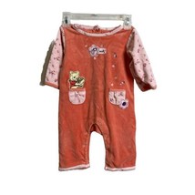 Winnie The Pooh Baby One Piece Orange Size 6-9 Months Long Sleeve - £6.29 GBP