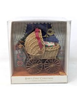 Vintage 1981 Hallmark Babys First Christmas Carriage Buggy Keepsake Orna... - $24.50