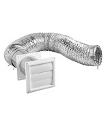 Lambro 1379W 4-In. x 8-Ft. UL 2158A Transition Duct Louvered Vent Kit - $58.34