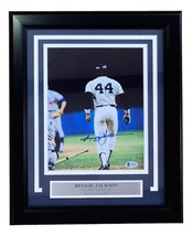Reggie JACKSON Signé Encadré 8x10 New York Yankees Domicile Course Photo... - £106.84 GBP