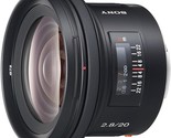 Sony Sal-20F28 20Mm F/2.0 Wide Angle Lens For Sony Alpha Digital Slr Cam... - $233.99