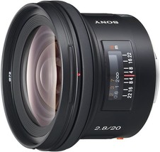 Sony Sal-20F28 20Mm F/2.0 Wide Angle Lens For Sony Alpha Digital Slr Camera. - £184.88 GBP