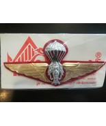 Royal Thai Army Parachutist, Wings Brass Badge PIN Thailand Collectible - $35.00