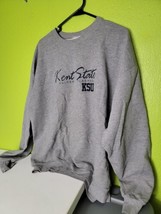 Vintage Kent State Crewneck Sweatshirt Golden Flashes Gray Pullover XL  - $34.29
