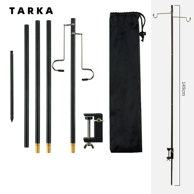 TARKA Tabletop Lantern Stand Camping Lantern Hangers Tourist Light Shelf - £20.81 GBP+