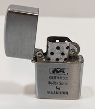 Vintage Marathon Outdoor Build Sales Atlantis Lighter Japan Brushed Metal - £10.97 GBP