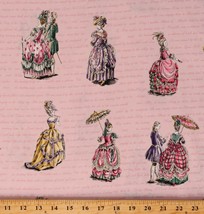 Cotton Colorful Dresses Old Style Dresses Pink Fabric Print by the Yard D787.87 - £9.59 GBP