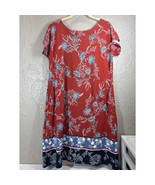 J. Jill Wearever Relaxed Two-Pocket T-Shirt Dress Tunic Shift Womens Siz... - $34.95