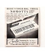 1957 Nomotta Fair-Tex Sample Book Catalog Advertisement Crafts Sewing Su... - $27.45 CAD