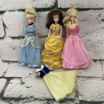 Disney Princess Dolls Lot Of 3 Cinderella Aurora Belle - £12.38 GBP