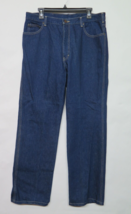 Vtg Calvin Klein Jeans Mens 35 36x31 Dark Blue Made in USA Cotton Thick ... - £66.73 GBP