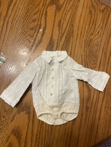 Rare American Girl Goty 2007 Nicki Meet White Bodysuit Shirt Only Outfit Retired - £27.37 GBP