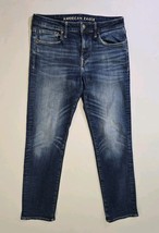 American Eagle Mens Jeans 31x32 Original Straight Airflex + Blue Jeans H... - $107.86 MXN