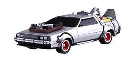 Aoshima 54772 1/43 Back to the Future DELOREAN from PART III Pull Back Model Kit - $21.98