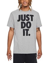 Nike Mens Just Do It Graphic T Shirt Size Small Color Grey Heather - $34.65