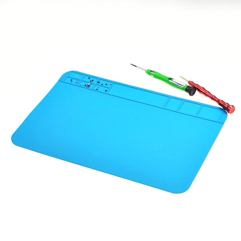Nsulation pad heat resistant silicon soldering mat work pad desk platform solder rework thumb200