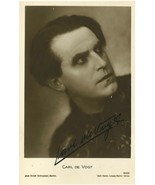 CARL DE VOGT (1926) Original German Silent Film Postcard SIGNED BY CARL ... - £97.89 GBP