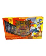 Pokemon Reshiram &amp; Charizard GX Tag Team Premium Collection New Factory ... - £84.31 GBP